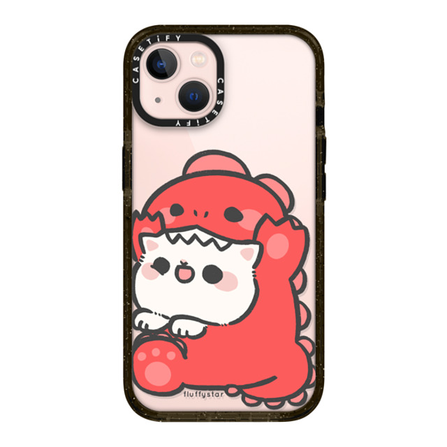 fluffystar x CASETiFY iPhone 13 ケース ブラック インパクトケース Nini Dino