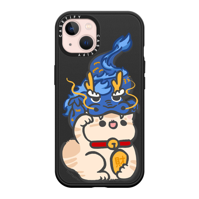 fluffystar x CASETiFY iPhone 13 ケース マットブラック インパクトケース MagSafe対応 Bobo in Dragon Year