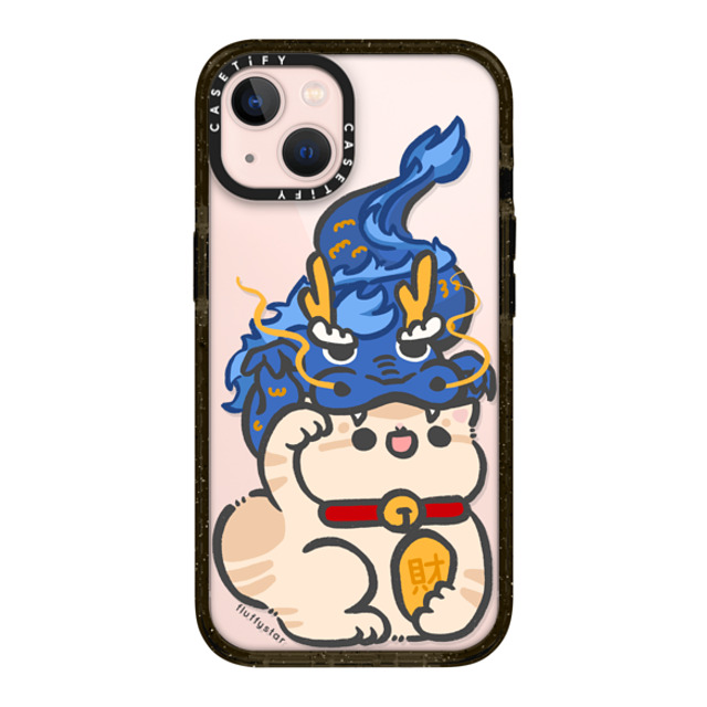 fluffystar x CASETiFY iPhone 13 ケース ブラック インパクトケース Bobo in Dragon Year