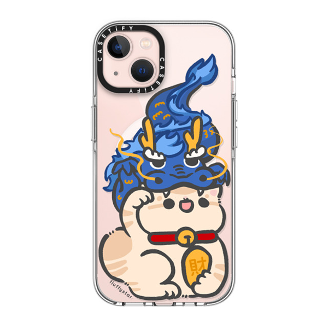 fluffystar x CASETiFY iPhone 13 ケース クリア クリア ケース MagSafe対応 Bobo in Dragon Year