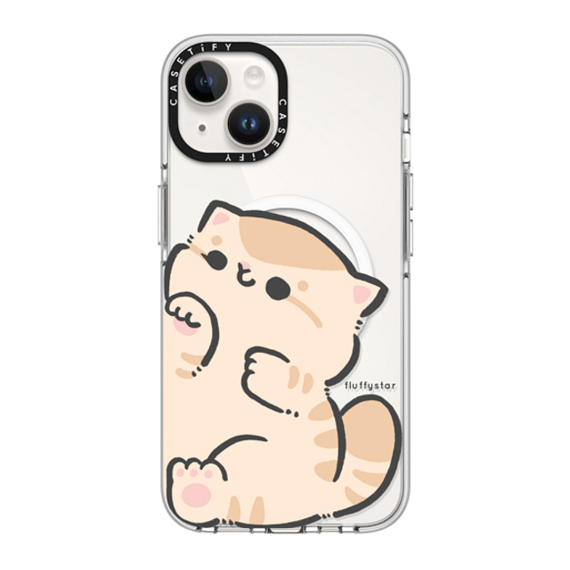 fluffystar x CASETiFY iPhone 14 ケース クリア クリア ケース MagSafe対応 With Bobo