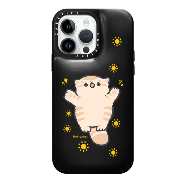 fluffystar x CASETiFY iPhone 14 Pro Max ケース Phantom Black ピローケース Be Your Sunshine