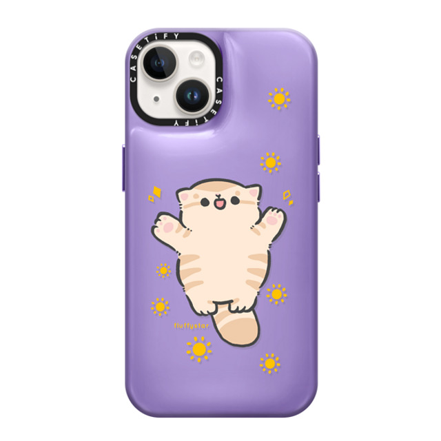 fluffystar x CASETiFY iPhone 14 ケース バイオレット パープル ピローケース Be Your Sunshine