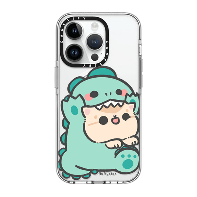 fluffystar x CASETiFY iPhone 14 Pro ケース クリア クリア ケース MagSafe対応 Bobo Dino