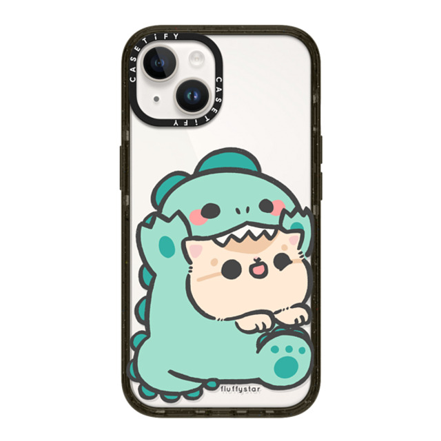 fluffystar x CASETiFY iPhone 14 ケース ブラック インパクトケース Bobo Dino