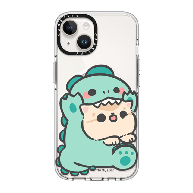 fluffystar x CASETiFY iPhone 14 ケース クリア クリア ケース MagSafe対応 Bobo Dino