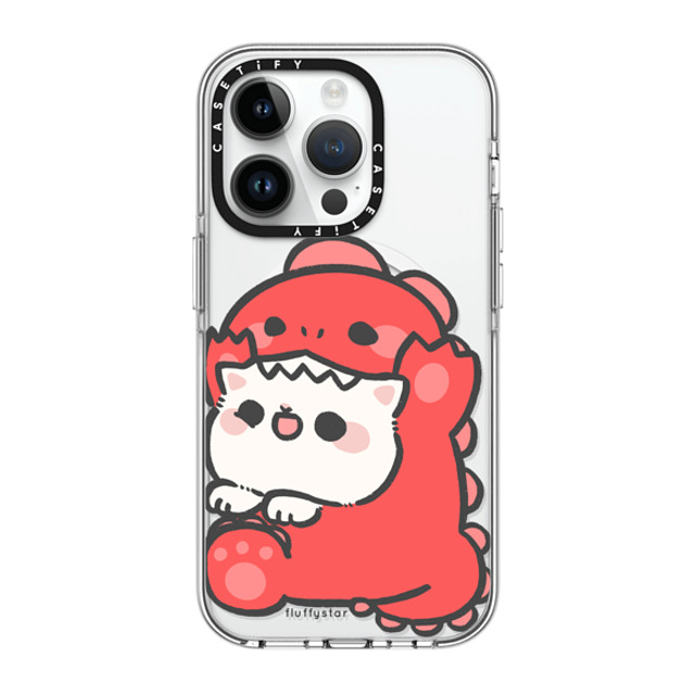 fluffystar x CASETiFY iPhone 14 Pro ケース クリア クリア ケース MagSafe対応 Nini Dino