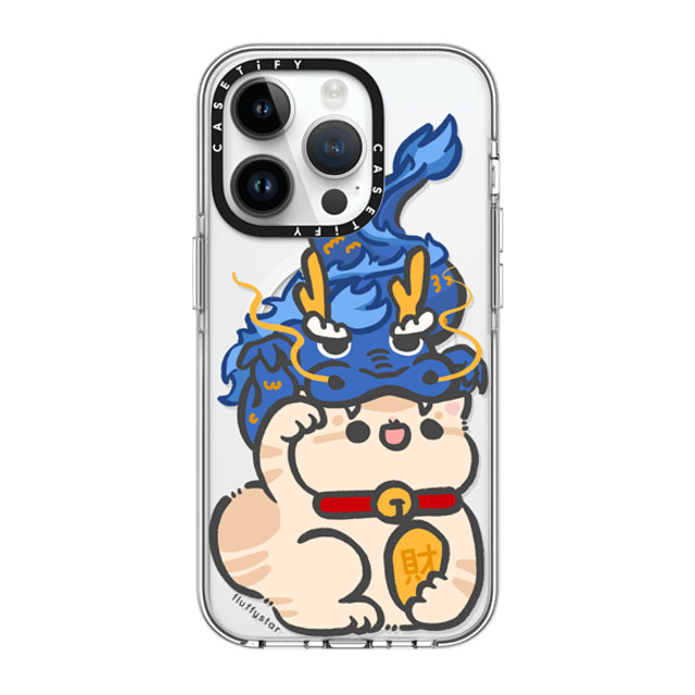 fluffystar x CASETiFY iPhone 14 Pro ケース クリア クリア ケース MagSafe対応 Bobo in Dragon Year