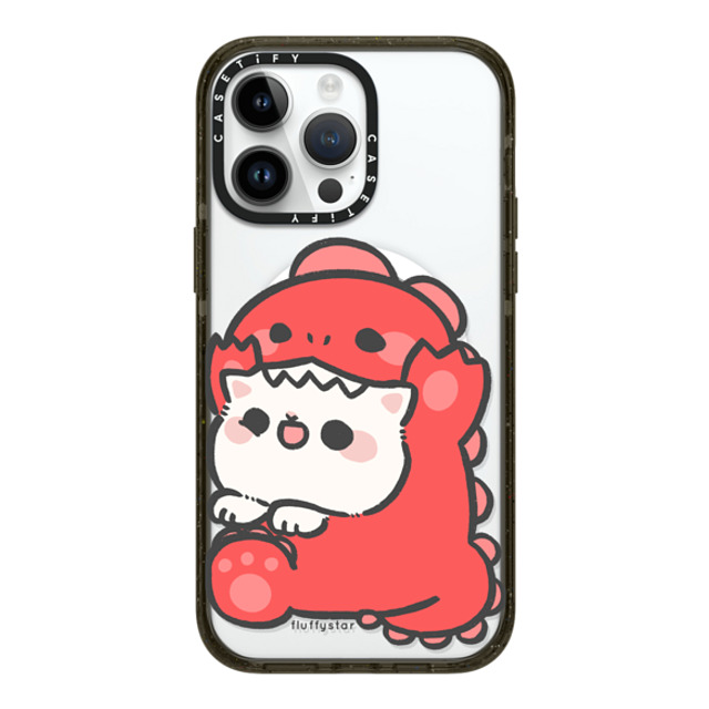 fluffystar x CASETiFY iPhone 14 Pro Max ケース ブラック インパクトケース MagSafe対応 Nini Dino