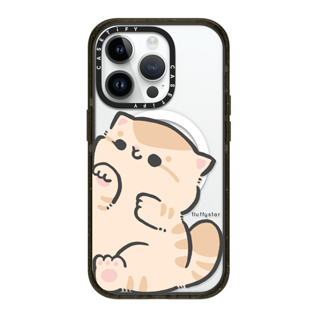 fluffystar x CASETiFY iPhone 14 Pro ケース ブラック インパクトケース MagSafe対応 With Bobo