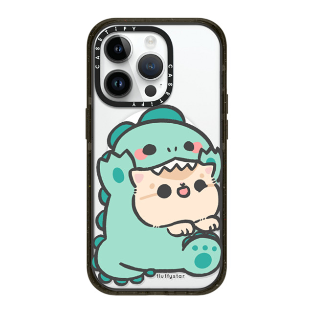 fluffystar x CASETiFY iPhone 14 Pro ケース ブラック インパクトケース MagSafe対応 Bobo Dino