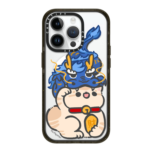 fluffystar x CASETiFY iPhone 14 Pro ケース ブラック インパクトケース MagSafe対応 Bobo in Dragon Year