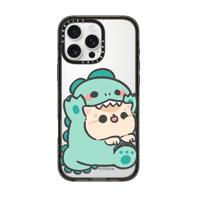 fluffystar x CASETiFY iPhone 16 Pro Max ケース ブラック インパクトケース MagSafe対応 Bobo Dino