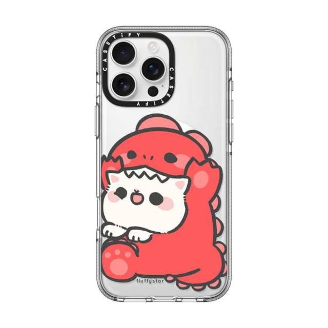 fluffystar x CASETiFY iPhone 16 Pro Max ケース クリア クリア ケース MagSafe対応 Nini Dino