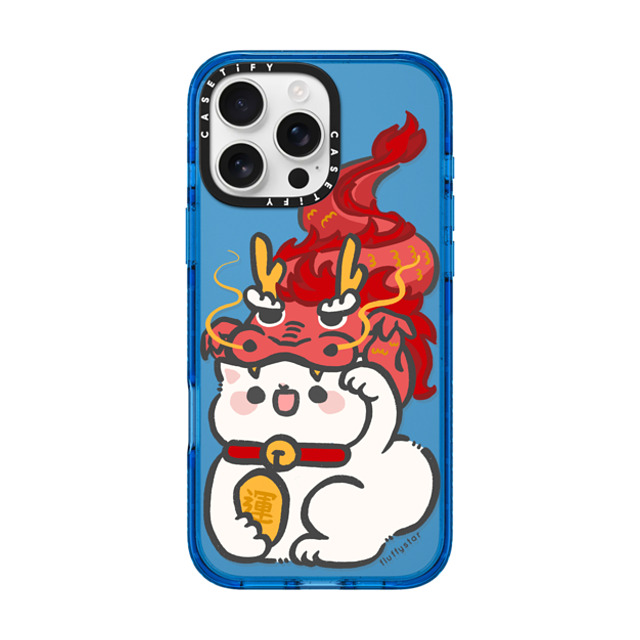 fluffystar x CASETiFY iPhone 16 Pro Max ケース スカイブルー インパクトケース Nini in Dragon Year
