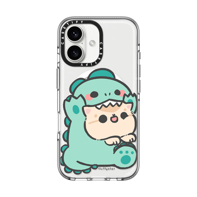 fluffystar x CASETiFY iPhone 16 ケース クリア クリア ケース MagSafe対応 Bobo Dino