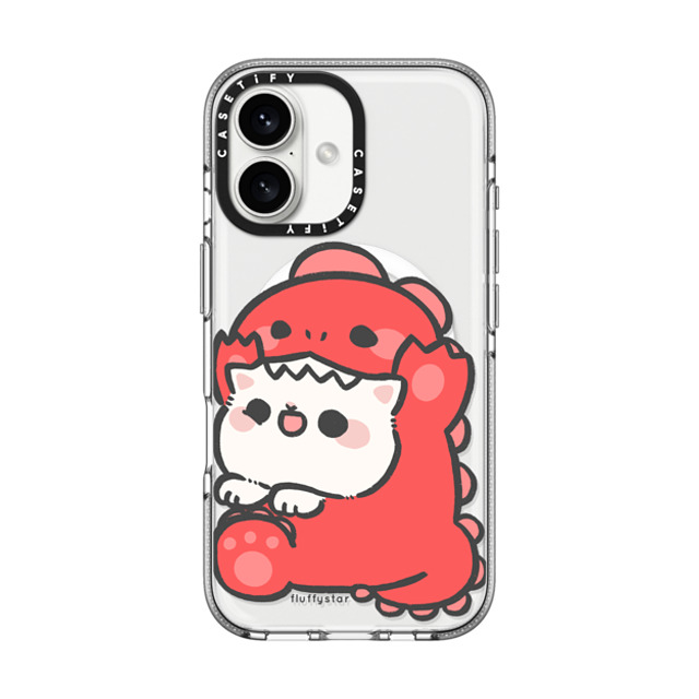 fluffystar x CASETiFY iPhone 16 ケース クリア クリア ケース MagSafe対応 Nini Dino