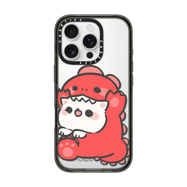 fluffystar x CASETiFY iPhone 16 Pro ケース ブラック インパクトケース Nini Dino