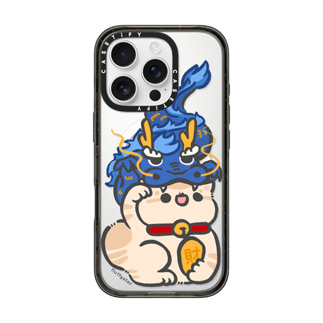 fluffystar x CASETiFY iPhone 16 Pro ケース ブラック インパクトケース MagSafe対応 Bobo in Dragon Year