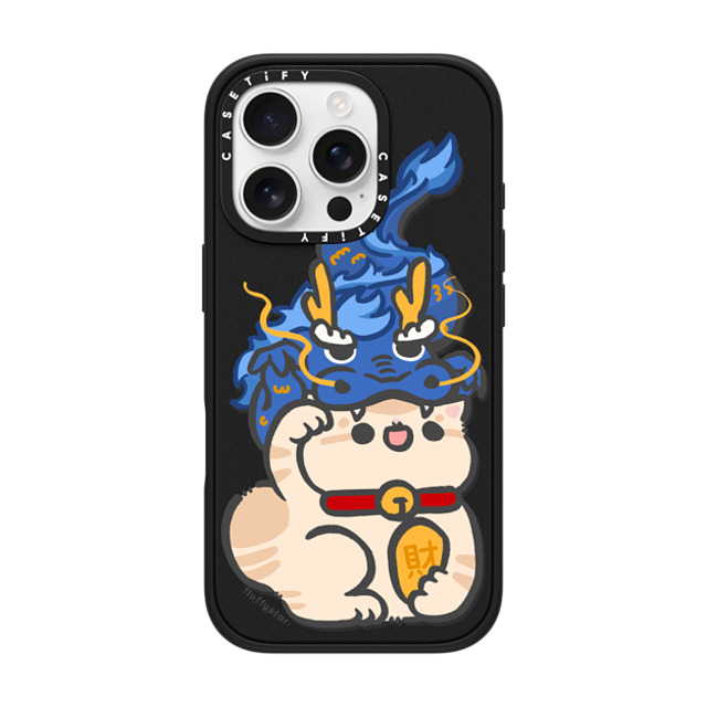 fluffystar x CASETiFY iPhone 16 Pro ケース マットブラック インパクトケース MagSafe対応 Bobo in Dragon Year