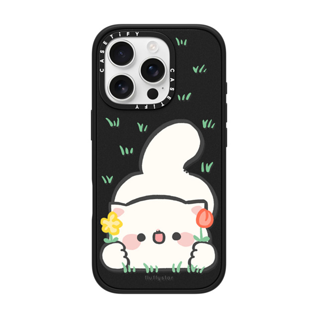 fluffystar x CASETiFY iPhone 16 Pro Case Matte Black Impact Case You are My Flower Nini fluffystar x CASETiFY iPhone 16 Pro Case Matte Black Impact Case You are My Flower Nini