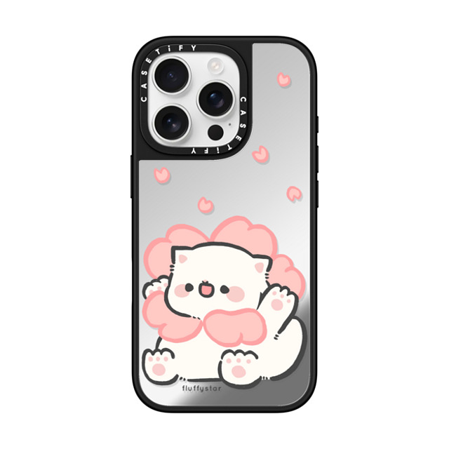 fluffystar x CASETiFY iPhone 16 Pro ケース Silver on Black ミラーケース MagSafe対応 Sakura Nini Back to School fluffystar x CASETiFY iPhone 16 Pro ケース Silver on Black ミラーケース MagSafe対応 Sakura Nini Back to School