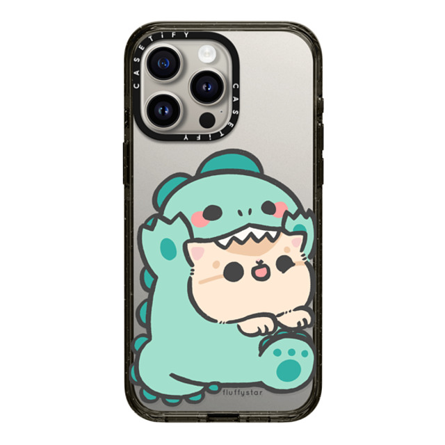 fluffystar x CASETiFY iPhone 15 Pro Max ケース ブラック インパクトケース Bobo Dino