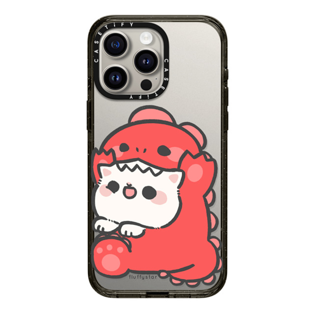 fluffystar x CASETiFY iPhone 15 Pro Max ケース ブラック インパクトケース Nini Dino