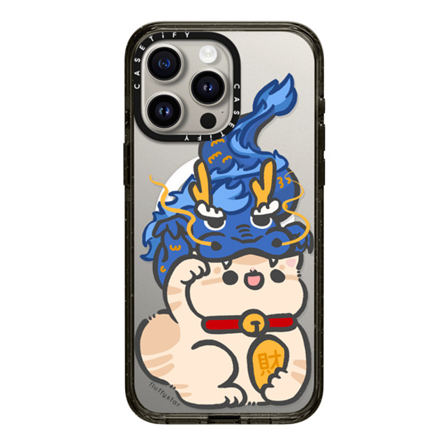 fluffystar x CASETiFY iPhone 15 Pro Max ケース ブラック インパクトケース MagSafe対応 Bobo in Dragon Year