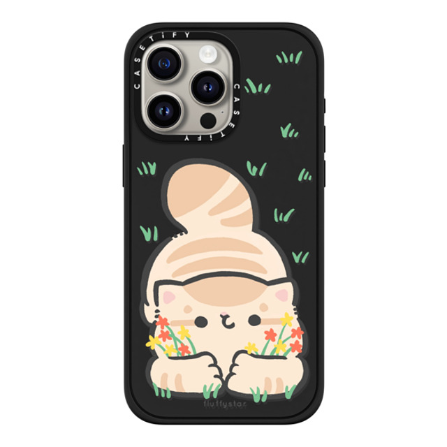fluffystar x CASETiFY iPhone 15 Pro Max Case Matte Black Impact Case MagSafe Compatible You are My Flower Bobo fluffystar x CASETiFY iPhone 15 Pro Max Case Matte Black Impact Case MagSafe Compatible You are My Flower Bobo