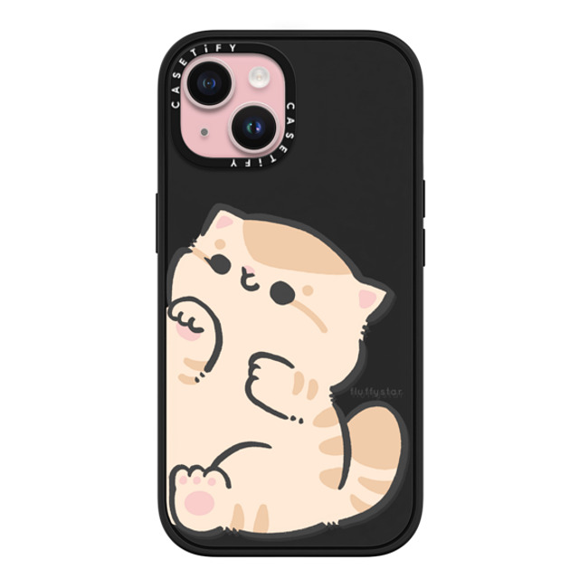 fluffystar x CASETiFY iPhone 15 ケース マットブラック インパクトケース MagSafe対応 With Bobo