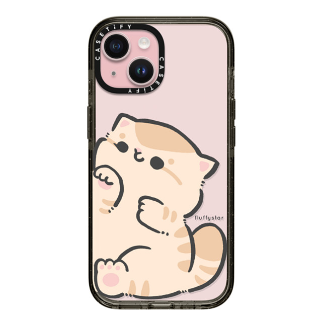 fluffystar x CASETiFY iPhone 15 ケース ブラック インパクトケース With Bobo