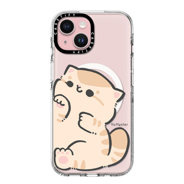 fluffystar x CASETiFY iPhone 15 ケース クリア クリア ケース MagSafe対応 With Bobo