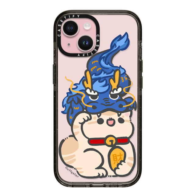 fluffystar x CASETiFY iPhone 15 ケース ブラック インパクトケース Bobo in Dragon Year