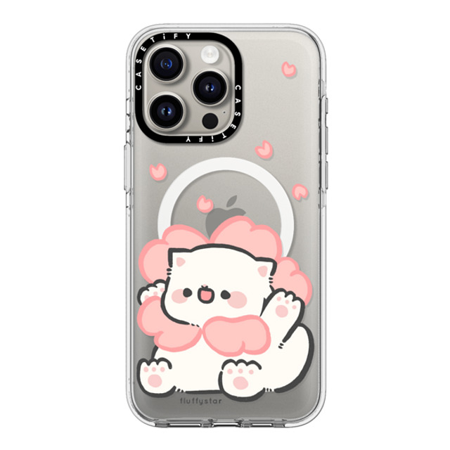 fluffystar x CASETiFY iPhone 15 Pro Max Case Clear Clear Case MagSafe Compatible Sakura Nini fluffystar x CASETiFY iPhone 15 Pro Max Case Clear Clear Case MagSafe Compatible Sakura Nini
