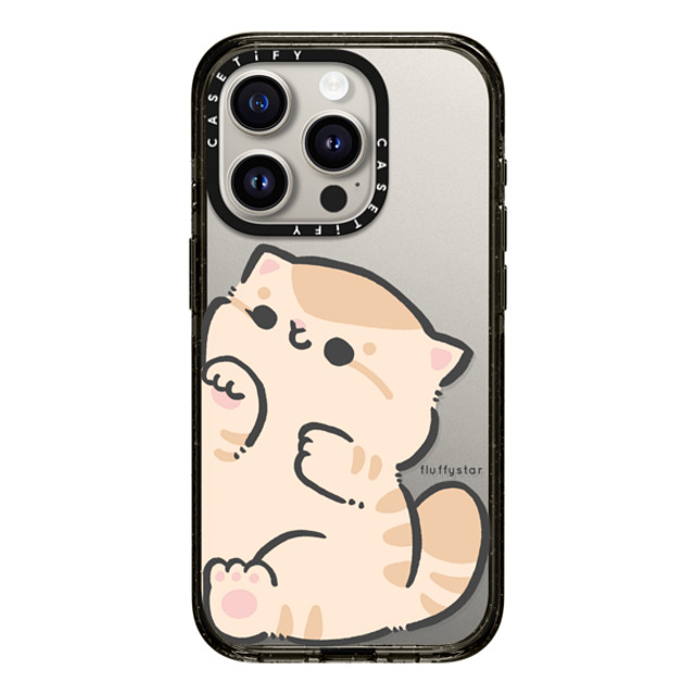 fluffystar x CASETiFY iPhone 15 Pro ケース ブラック インパクトケース With Bobo