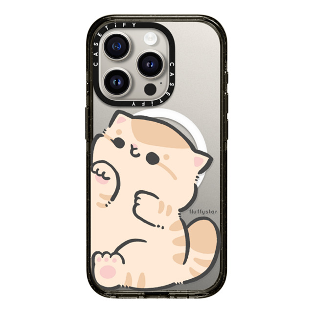 fluffystar x CASETiFY iPhone 15 Pro ケース ブラック インパクトケース MagSafe対応 With Bobo