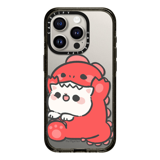 fluffystar x CASETiFY iPhone 15 Pro ケース ブラック インパクトケース Nini Dino