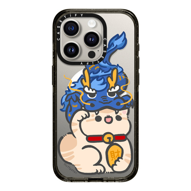 fluffystar x CASETiFY iPhone 15 Pro ケース ブラック インパクトケース MagSafe対応 Bobo in Dragon Year