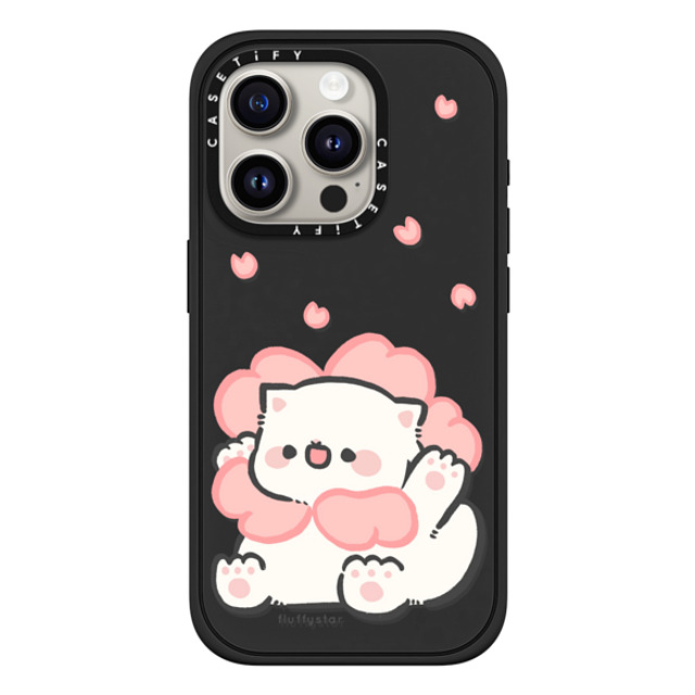 fluffystar x CASETiFY iPhone 15 Pro Case Matte Black Impact Case MagSafe Compatible Sakura Nini fluffystar x CASETiFY iPhone 15 Pro Case Matte Black Impact Case MagSafe Compatible Sakura Nini