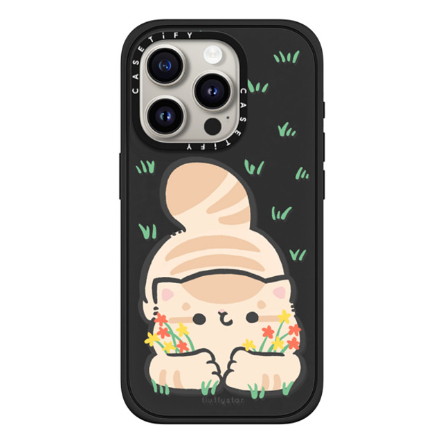 fluffystar x CASETiFY iPhone 15 Pro Case Matte Black Impact Case MagSafe Compatible You are My Flower Bobo fluffystar x CASETiFY iPhone 15 Pro Case Matte Black Impact Case MagSafe Compatible You are My Flower Bobo