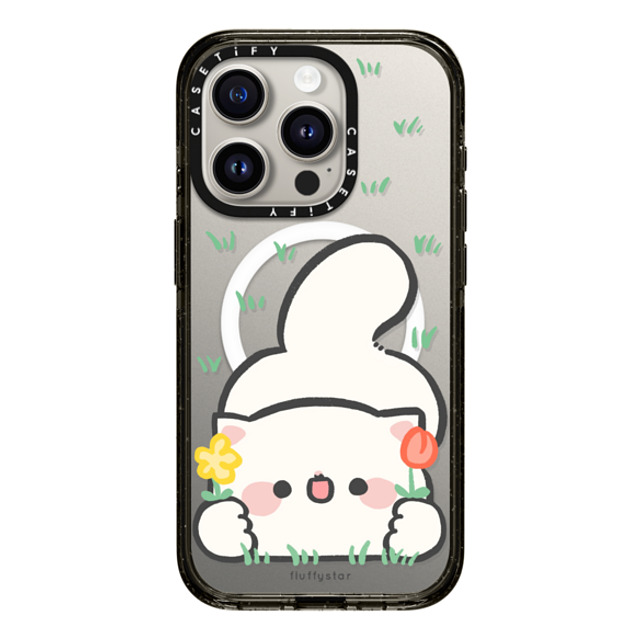 fluffystar x CASETiFY iPhone 15 Pro ケース ブラック インパクトケース MagSafe対応 You are My Flower Nini Back to School fluffystar x CASETiFY iPhone 15 Pro ケース ブラック インパクトケース MagSafe対応 You are My Flower Nini Back to School