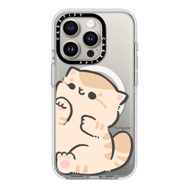 fluffystar x CASETiFY iPhone 15 Pro ケース クリア クリア ケース MagSafe対応 With Bobo