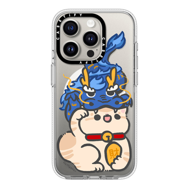 fluffystar x CASETiFY iPhone 15 Pro ケース クリア クリア ケース MagSafe対応 Bobo in Dragon Year