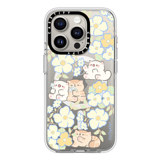 fluffystar x CASETiFY iPhone 15 Pro Case Clear Clear Case MagSafe Compatible Flower day fluffystar x CASETiFY iPhone 15 Pro Case Clear Clear Case MagSafe Compatible Flower day