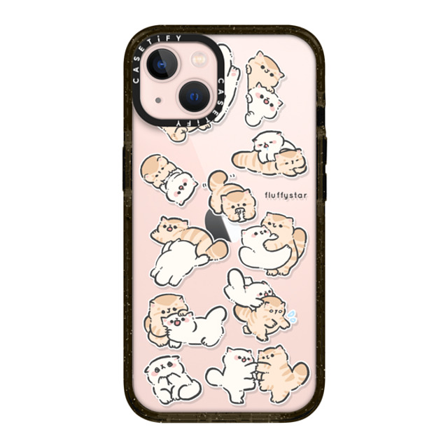 fluffystar x CASETiFY iPhone 13 ケース ブラック インパクトケース Love You Everyday