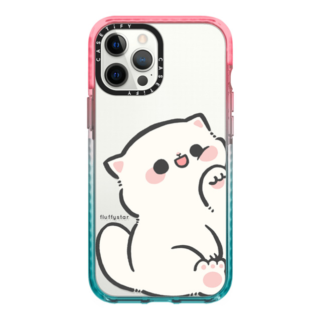 fluffystar x CASETiFY iPhone 12 Pro Max ケース Pink/Blue インパクトケース With Nini