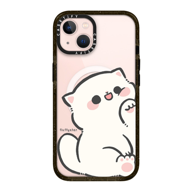 fluffystar x CASETiFY iPhone 13 ケース ブラック インパクトケース MagSafe対応 With Nini