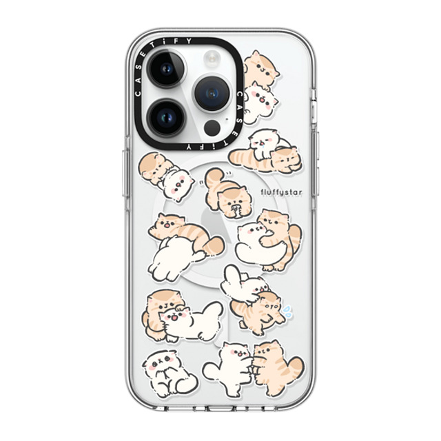 fluffystar x CASETiFY iPhone 14 Pro ケース クリア クリア ケース MagSafe対応 Love You Everyday