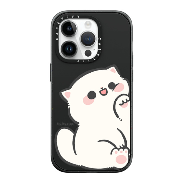 fluffystar x CASETiFY iPhone 14 Pro ケース マットブラック インパクトケース MagSafe対応 With Nini